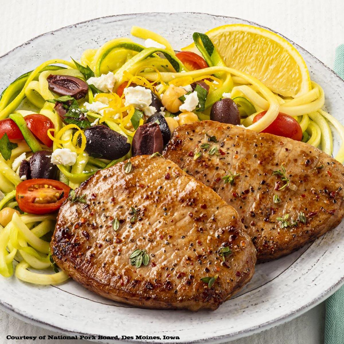 receta mediterranean pork chop sin logos