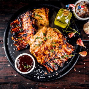 Smoked Ribs with Bacon Bourbon BBQ Sauce